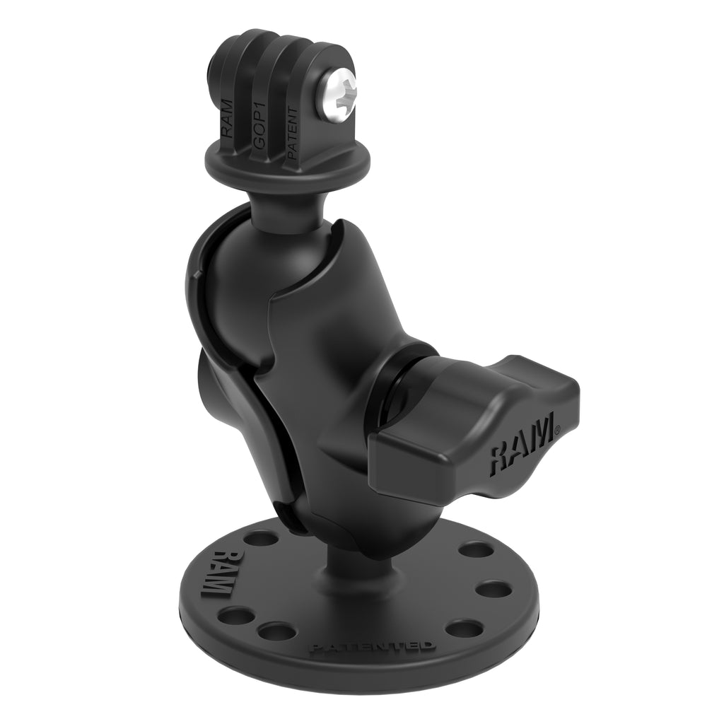 RAM Drill-Down Dubbele Bal Montage met Universele Actie Camera Adapter - RAM Mounts RAM-B-138-A-GOP1U afbeelding 2