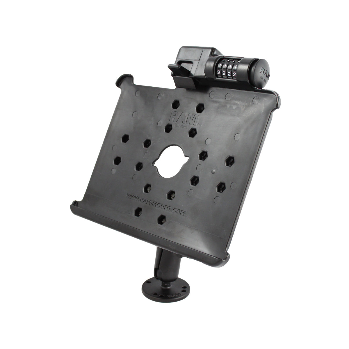 RAM Drill-Down Mount met RAM Latch-N-Lock™ voor Apple iPad Gen 1 & 2 - RAM Mounts RAM-B-138-AP8LU afbeelding 2