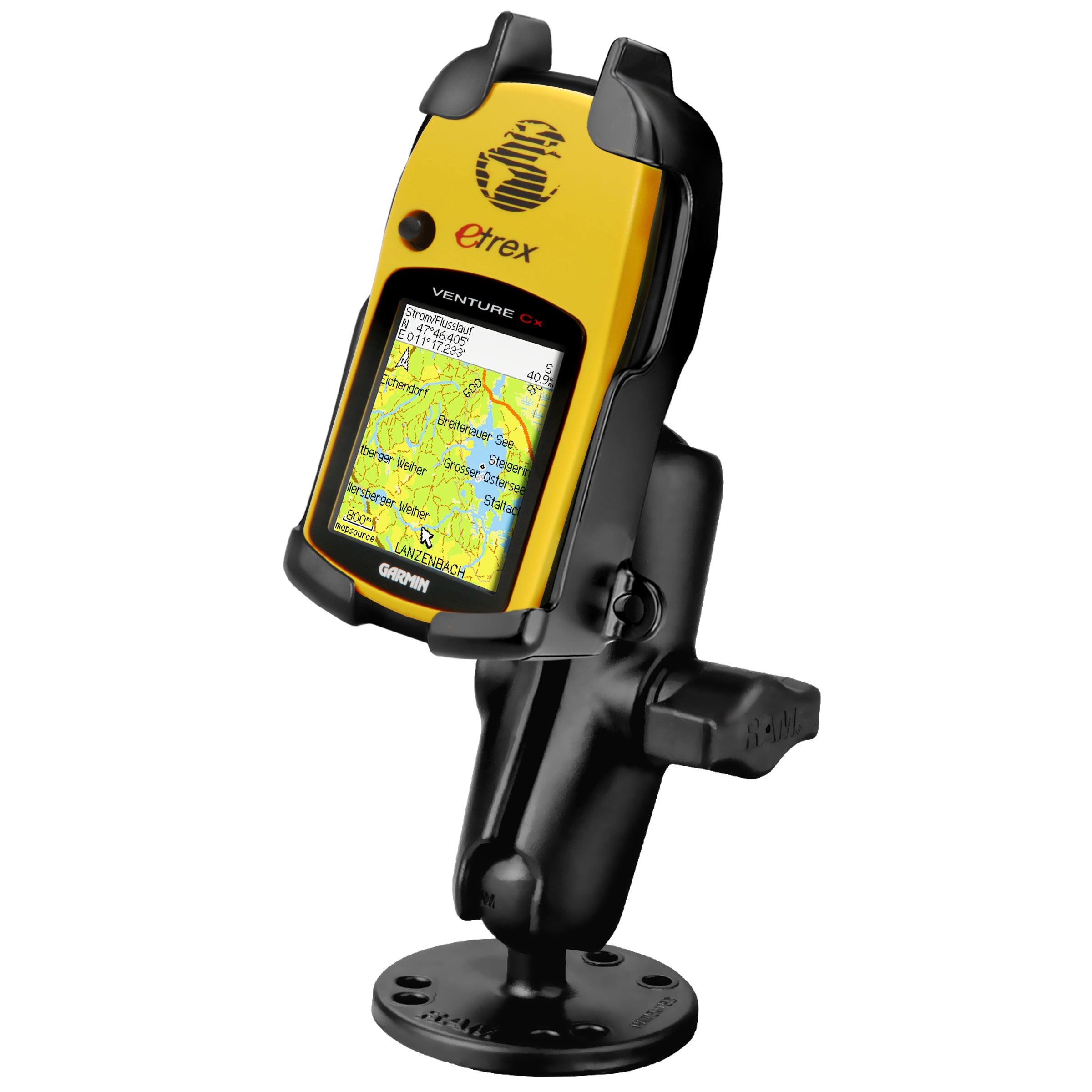 RAM Drill-Down Montage voor Garmin eTrex Legend & Vista - Aluminium - RAM Mounts RAM-B-138-GA16U afbeelding 1