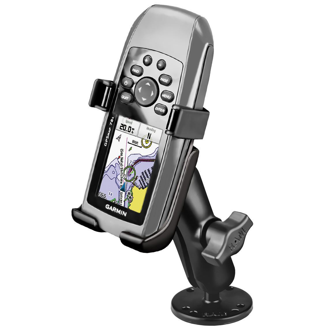 RAM drill down montage voor garmin gpsmap 73 78 78s 78sc - RAM Mounts RAM-B-138-GA40