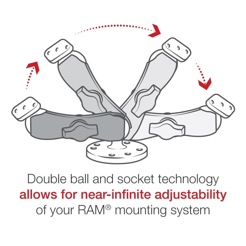 RAM Drill-Down Montage voor Garmin eMap - RAM Mounts RAM-B-138-GA4U afbeelding 3