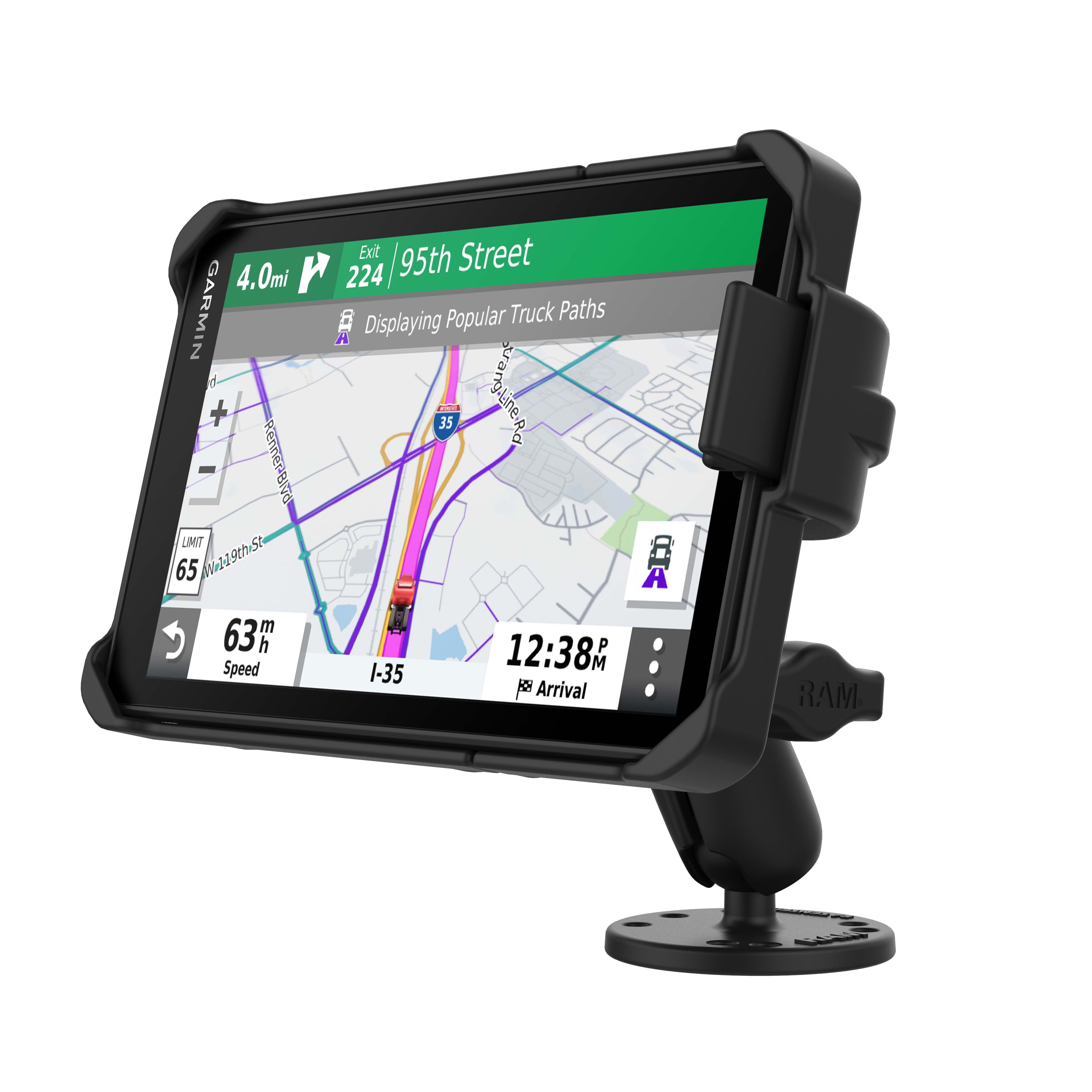 RAM schroefvaste montage voor garmin dzl OTR700800 - RAM Mounts RAM-B-138-GA77LU