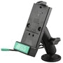 GDS telefoon power dock met drill down dubbele balbevestiging - RAM Mounts RAM-B-138-GDS-DOCK-V1U