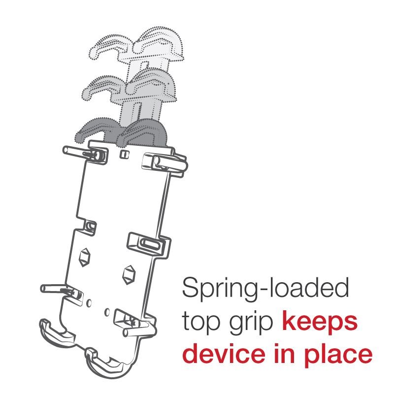 RAM Quick-Grip™ XL Telefoonhouder met stuur U-Bout Basis - Medium - RAM Mounts RAM-B-149Z-PD4U afbeelding 5