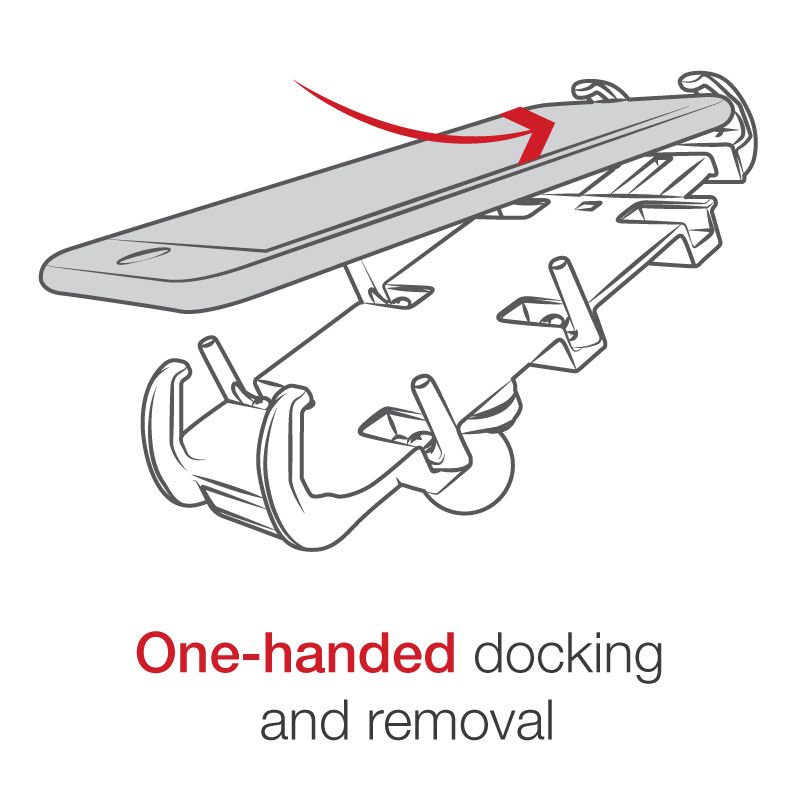 RAM Quick-Grip™ XL Telefoonhouder met Vibe-Safe™ Adapter & Kogelmontage - RAM Mounts RAM-HOL-PD4-462B afbeelding 5