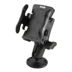 RAM drill down montage met veergeladen telefoon houder - RAM Mounts RAM-B-138-UN5U
