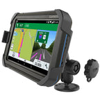 RAM EZ-Roll'r™ Drill-Down Mount voor Garmin Fleet 770, Overlander + Meer - RAM Mounts RAM-B-138L-GA75LU afbeelding 1