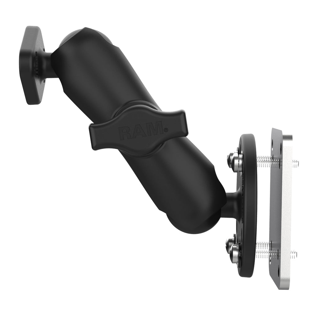 RAM dubbele kogelmontage met steunplaat en diamantplaat - RAM Mounts RAM-B-138U-225B2 afbeelding 2