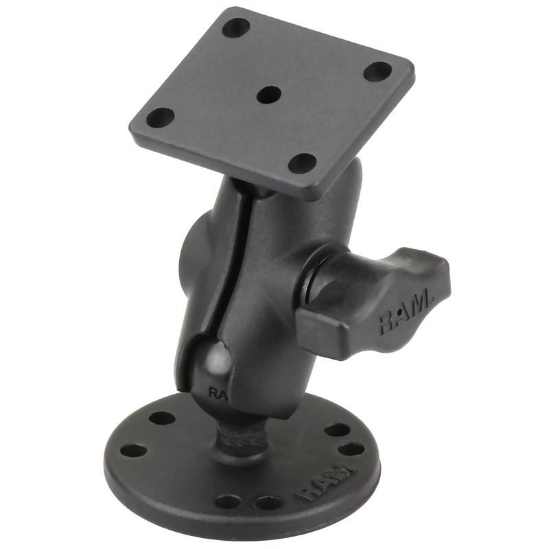 RAM Drill-Down Dubbele Bal Montage met Rechthoek AMPS-plaat - Kort - RAM Mounts RAM-B-139U-A afbeelding 1
