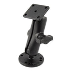 RAM drill down dubbele bal montage met rechthoek amps plaat medium - RAM Mounts RAM-B-139U