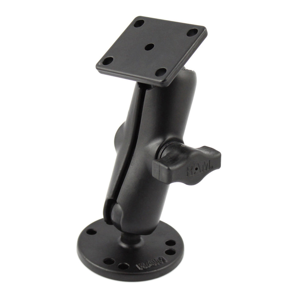 RAM drill down dubbele bal montage met rechthoek amps plaat medium - RAM Mounts RAM-B-139U