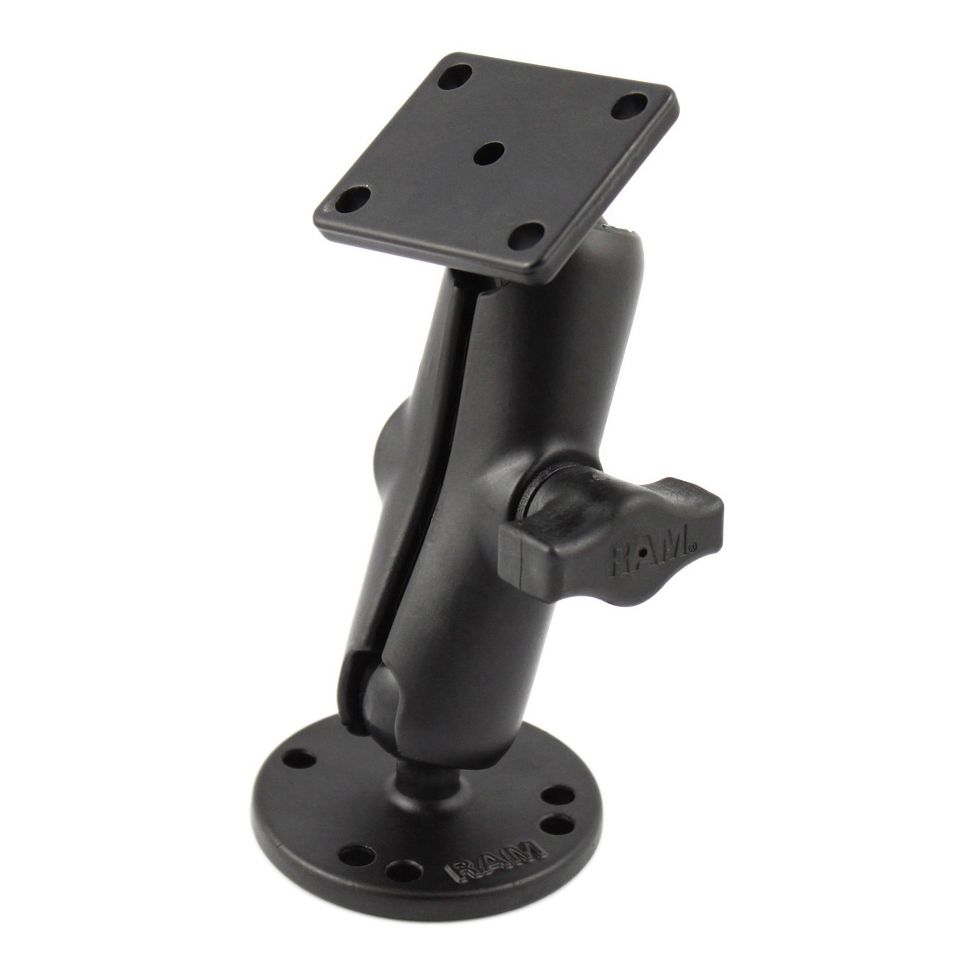 RAM Drill-Down Dubbele Bal Montage met Rechthoek AMPS-plaat - Medium - RAM Mounts RAM-B-139U afbeelding 1