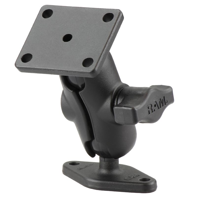 RAM dubbele balbevestiging met 2-gat en 4-gat AMPS-platen - kort - RAM Mounts RAM-B-140U-A afbeelding 1