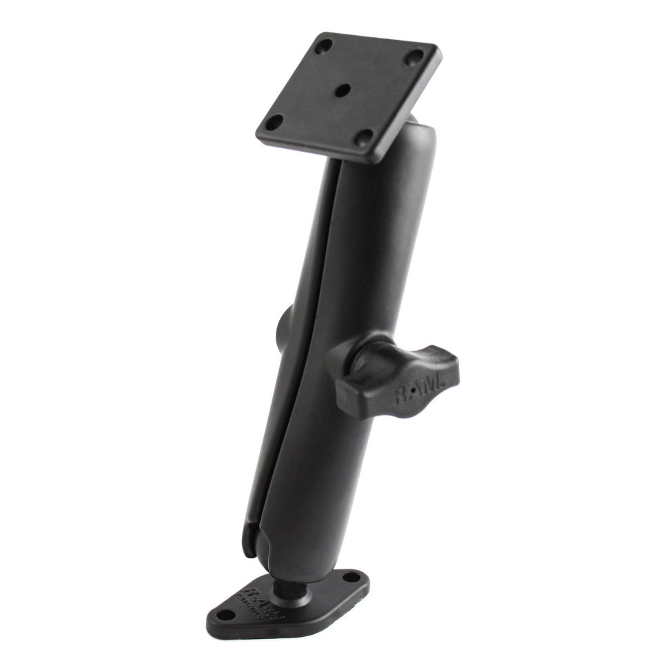 RAM dubbele balbevestiging met 2 gat en 4 gat amps platen lang - RAM Mounts RAM-B-140U-C