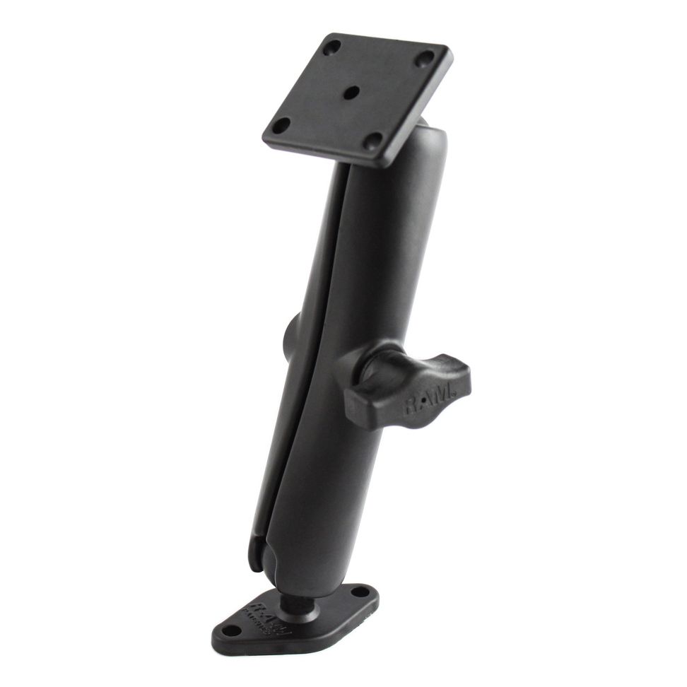 RAM dubbele balbevestiging met 2-gat en 4-gat AMPS-platen - Lang - RAM Mounts RAM-B-140U-C afbeelding 1