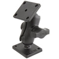 RAM drill down dubbele bal montage met rechthoekige amps plates kort - RAM Mounts RAM-B-141U-A