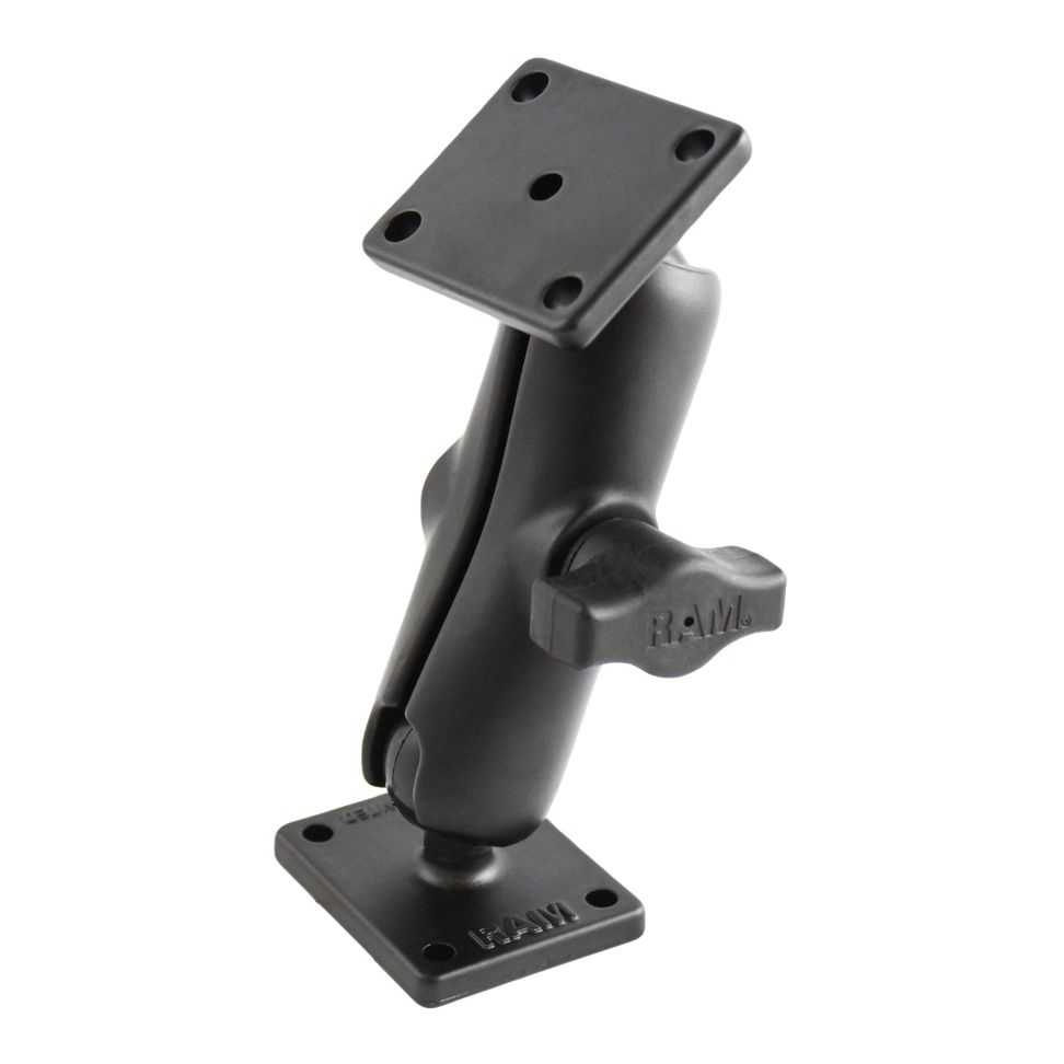 RAM Drill-Down Dubbele Bal Montage met Rechthoek AMPS Plates - Medium - RAM Mounts RAM-B-141U afbeelding 1