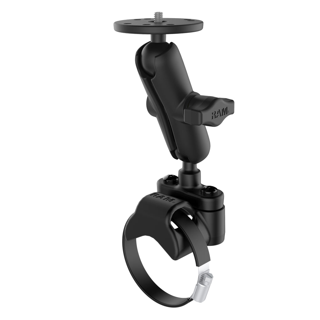 RAM atvside by side rail montage met ronde plaat 064 cm 025 5080 cm 20 schroefdraadbout - RAM Mounts RAM-B-149Z-2-202AU