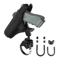 RAM atvside by side dubbele kogel railmontage met pistoolholster clip - RAM Mounts RAM-B-149Z-2-GUN1U