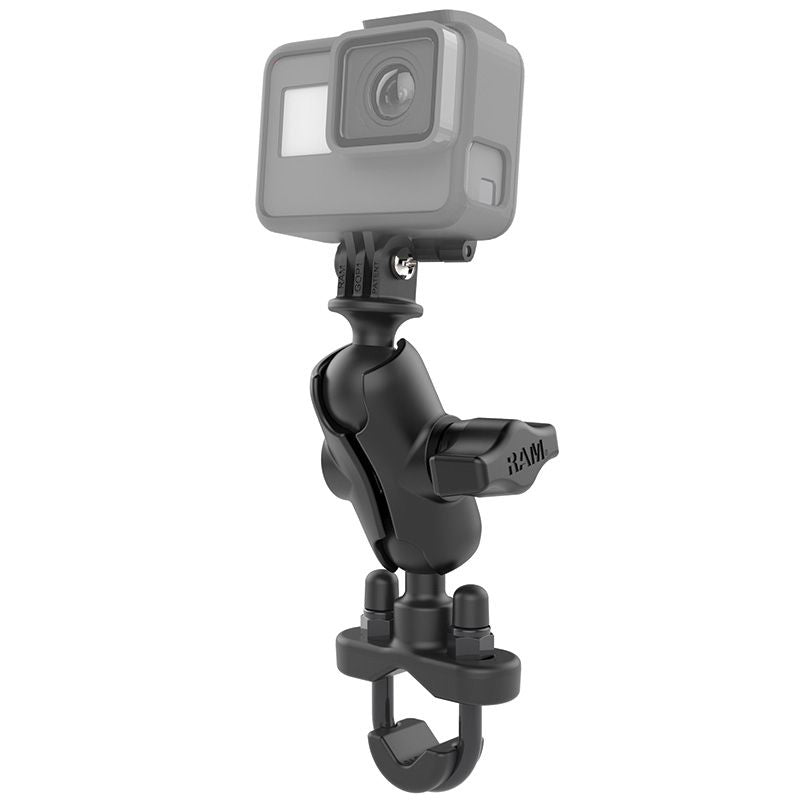 RAM U-Bout Dubbele Kogel Montage met Actie Camera Adapter - Kort - RAM Mounts RAM-B-149Z-A-GOP1U afbeelding 1