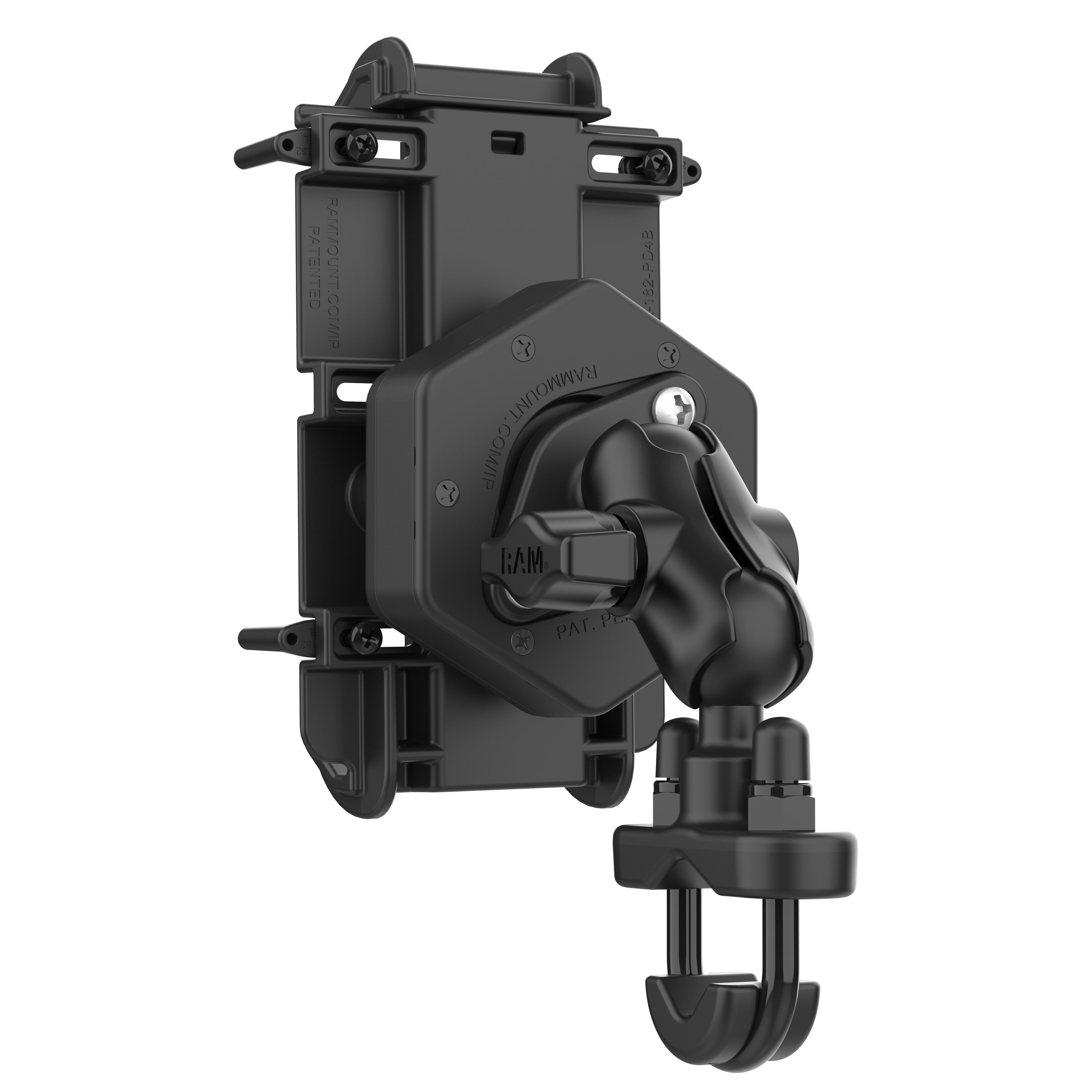 RAM Quick-Grip™ XL Telefoonhouder met Vibe-Safe™ & U-Bout Basis - Korte Arm - RAM Mounts RAM-B-149Z-A-PD4-462 afbeelding 2
