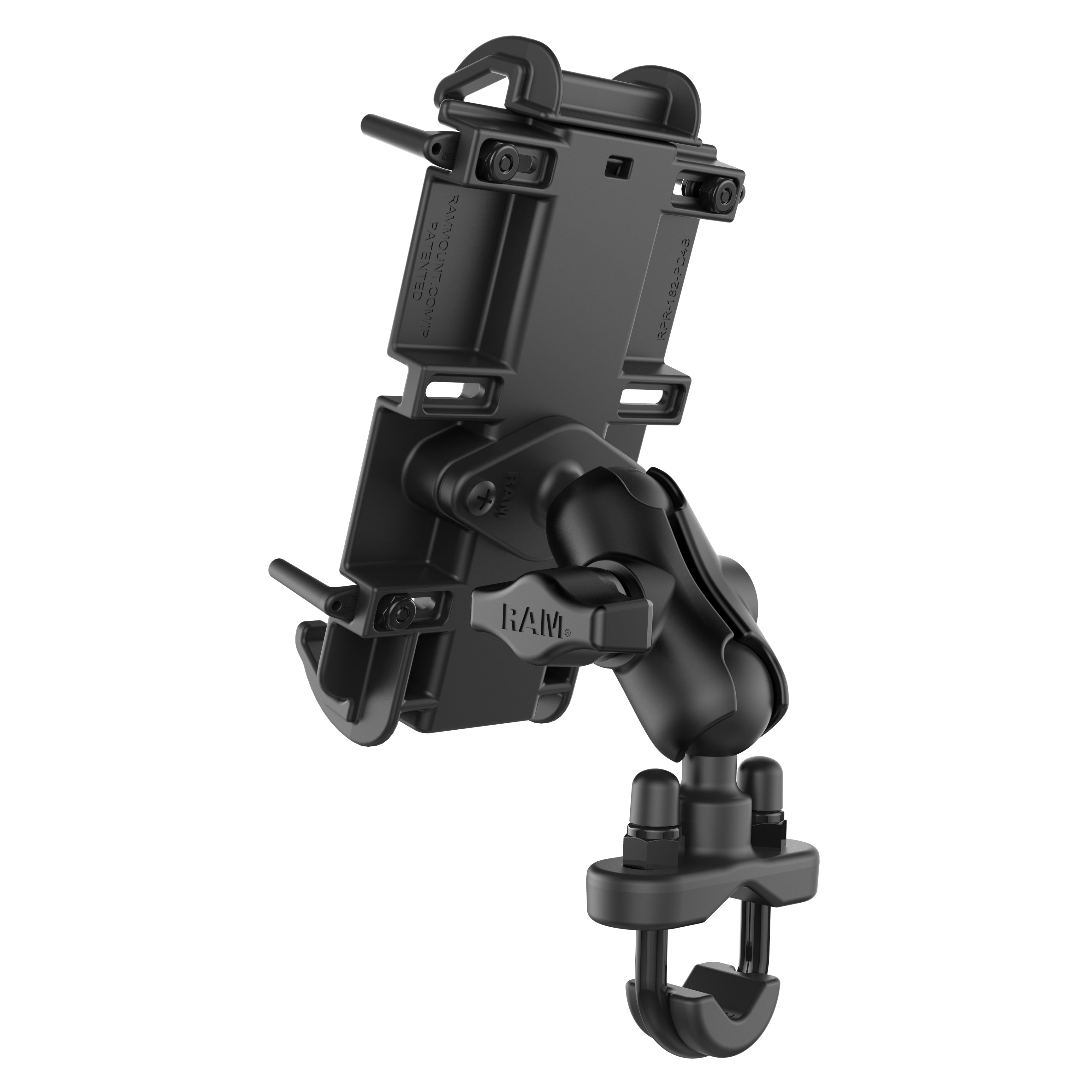 RAM Quick-Grip™ XL Telefoonhouder met stuur U-Bout Basis - Korte Arm - RAM Mounts RAM-B-149Z-A-PD4U afbeelding 3