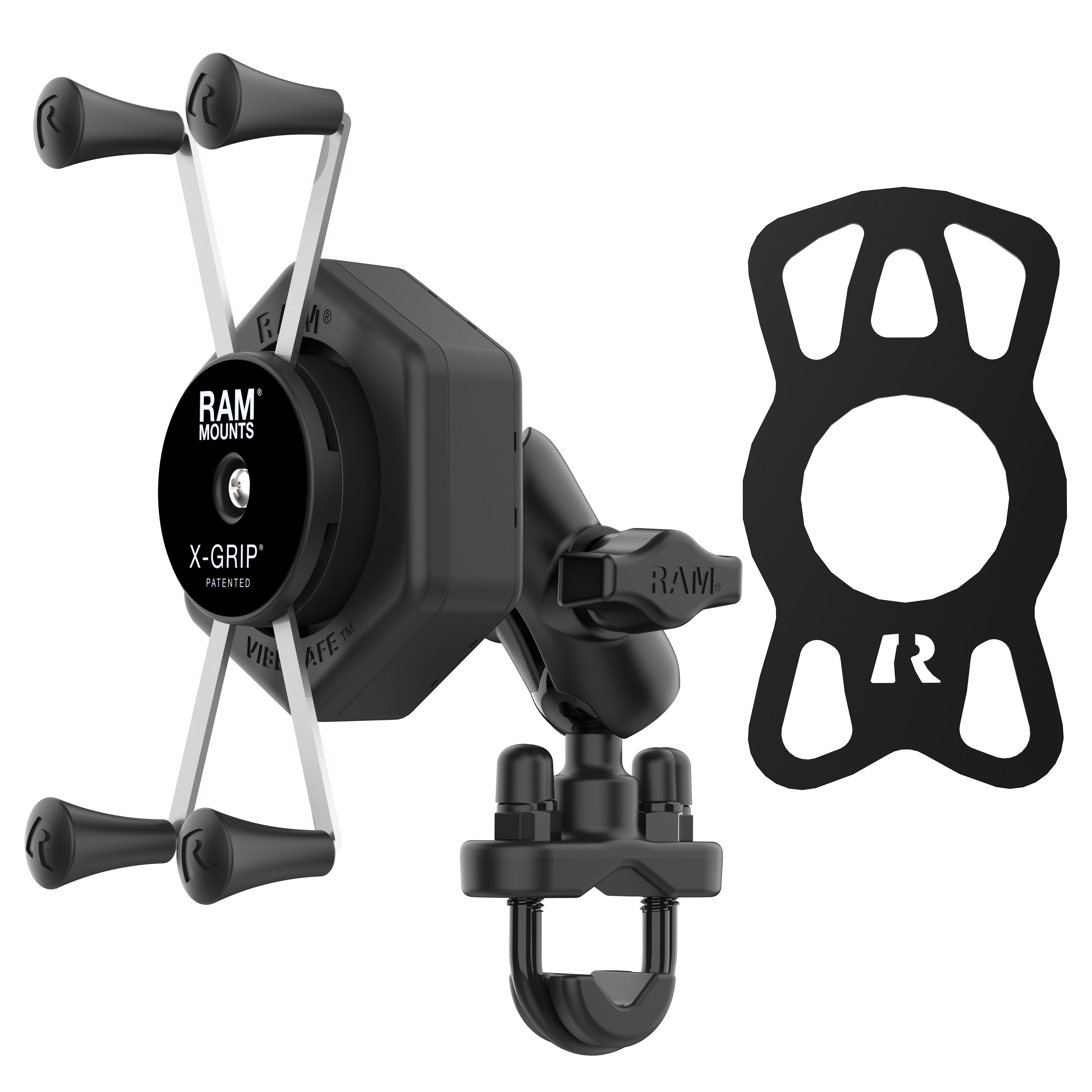 RAM X-Grip® Grote Telefoonhouder met Vibe-Safe™ & U-Bout Basis - Korte Arm - RAM Mounts RAM-B-149Z-A-UN10-462 afbeelding 2