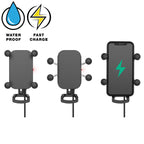 RAM Tough-Charge™ 15W Waterdichte Draadloze Oplaad Motorfietshouder - RAM Mounts RAM-B-149Z-A-UN12W-V7M-1 afbeelding 2