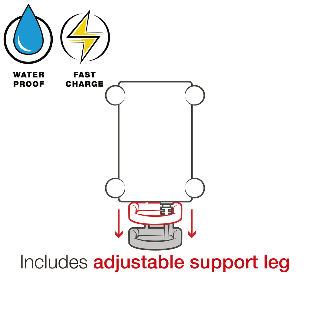 RAM Tough-Charge™ 15W Waterdichte Draadloze Oplaad Motorfietshouder - RAM Mounts RAM-B-149Z-A-UN12W-V7M-1 afbeelding 9