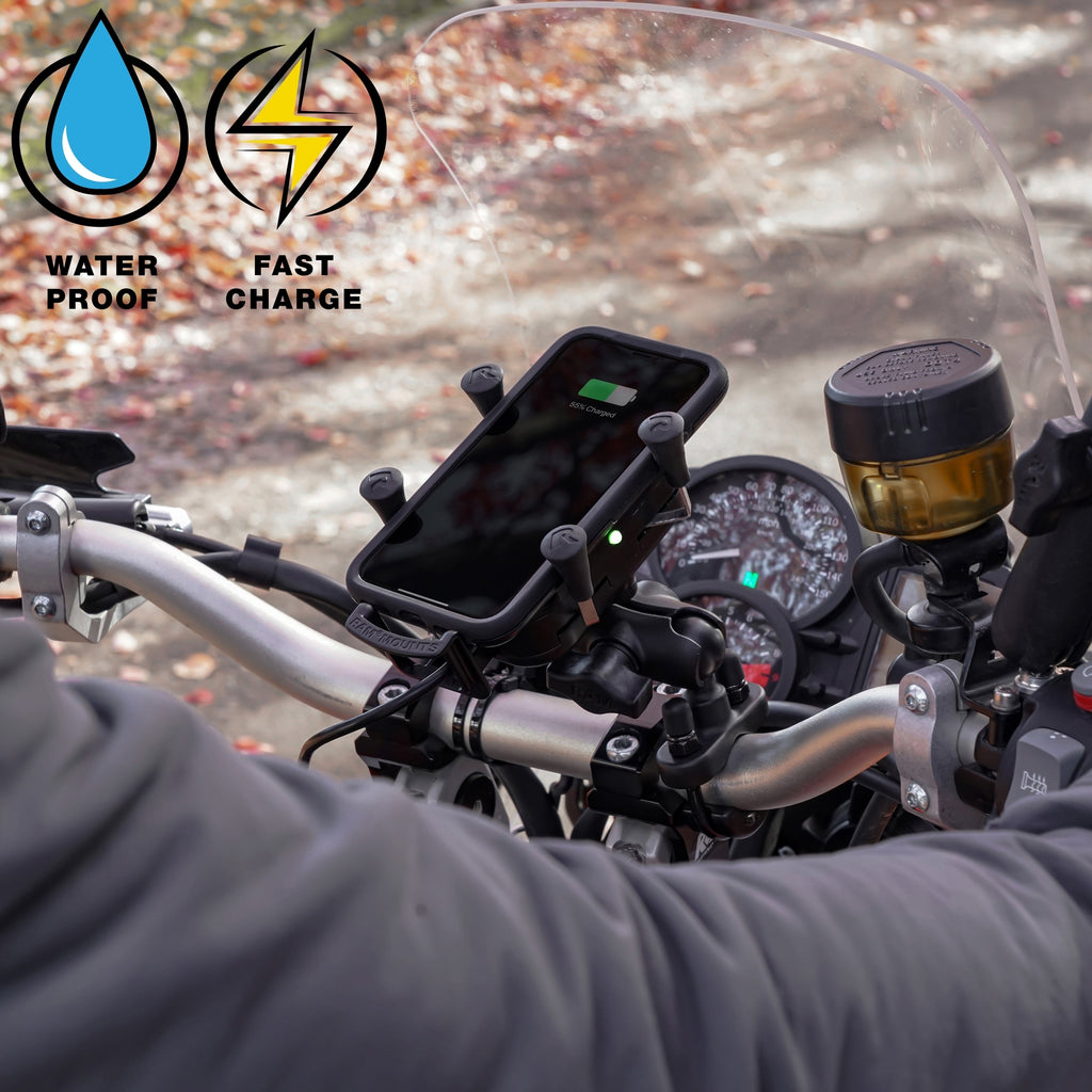 RAM Tough-Charge™ Waterdichte Draadloze Oplaad Motorfiets Montage - RAM Mounts RAM-B-149Z-A-UN12W-V7M afbeelding 5