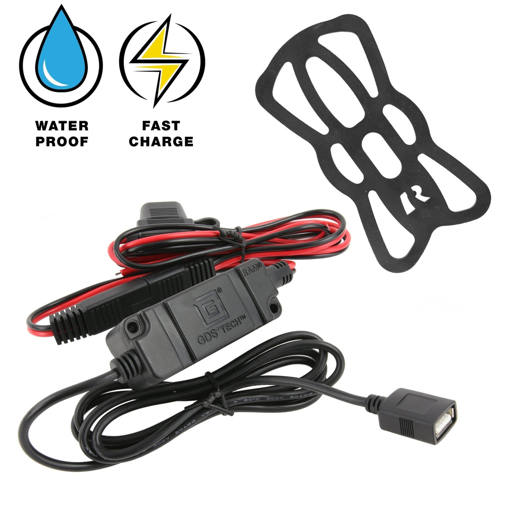 RAM Tough-Charge™ Waterdichte Draadloze Oplaad Motorfiets Montage - RAM Mounts RAM-B-149Z-A-UN12W-V7M afbeelding 6