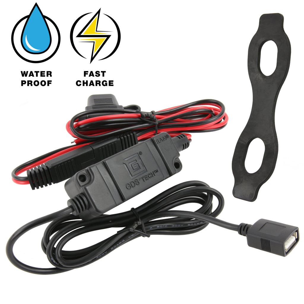 RAM Quick-Grip™ 15W Waterdichte Draadloze Oplaadhandgreepbevestiging - RAM Mounts RAM-B-149Z-A-UN14W-V7M-1 afbeelding 7