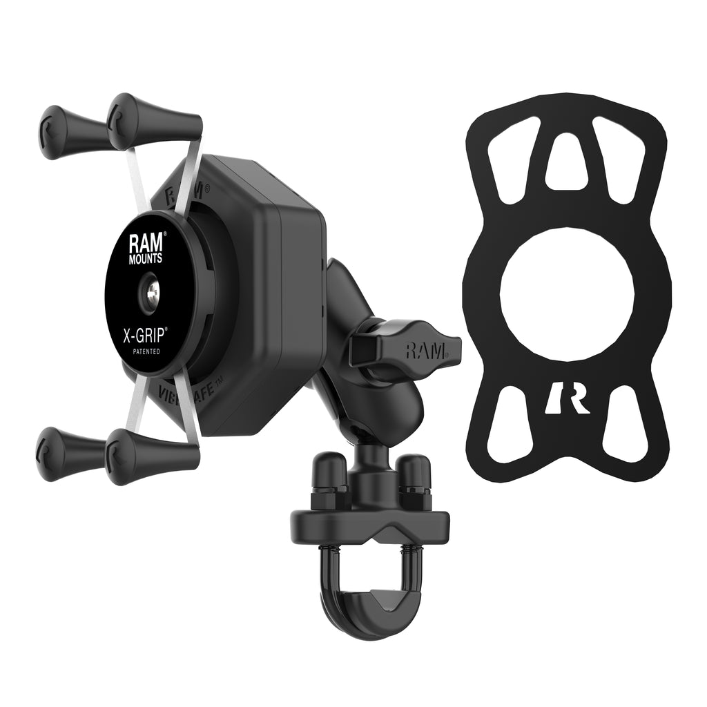 RAM X-Grip® Telefoonhouder met Vibe-Safe™ & U-beugel basis - Korte Arm - RAM Mounts RAM-B-149Z-A-UN7-462 afbeelding 2