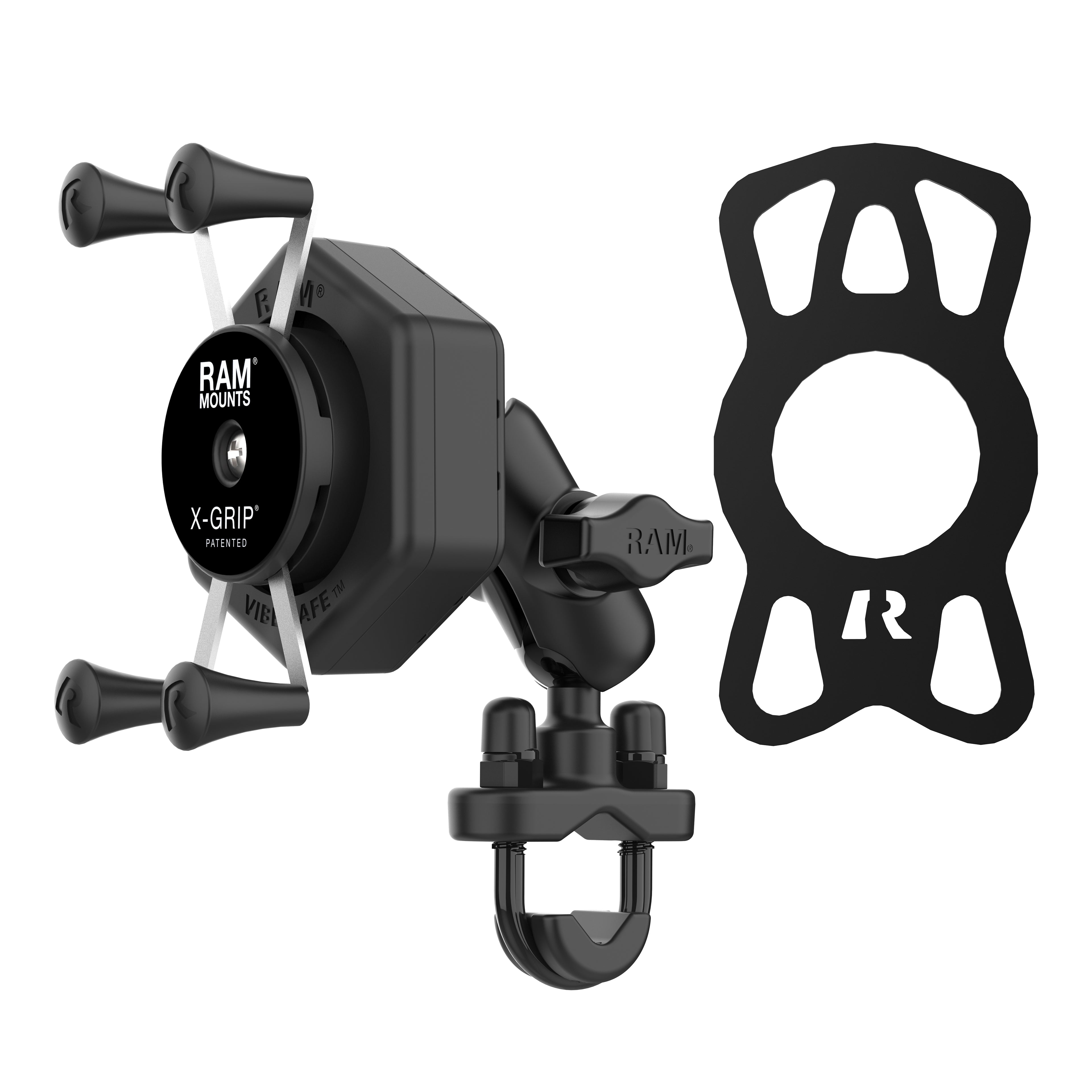 RAM X-Grip® Telefoonhouder met Vibe-Safe™ & U-beugel basis - Korte Arm - RAM Mounts RAM-B-149Z-A-UN7-462 afbeelding 2