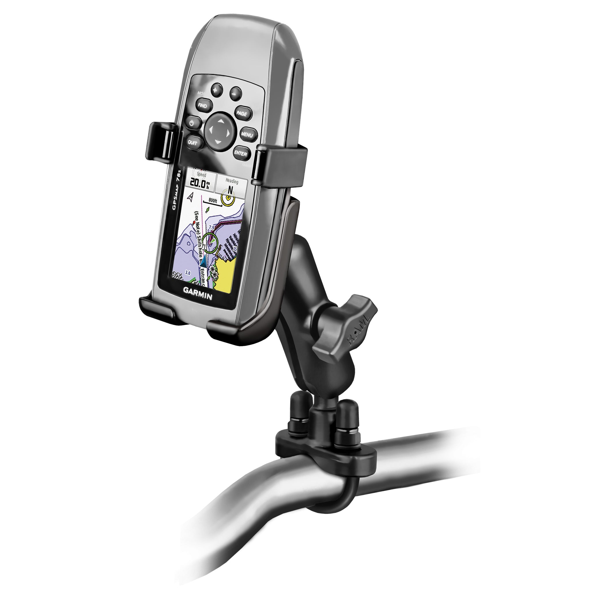 RAM U-Bout Montage voor Garmin GPSMAP 73, 78, 78S, 78SC - Zink - RAM Mounts RAM-B-149Z-GA40U afbeelding 1