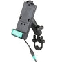 GDS universele telefoon dock met stuurbevestigings U-bolt base voor intelliskin - RAM Mounts RAM-B-149Z-GDS-DOCK-V1U