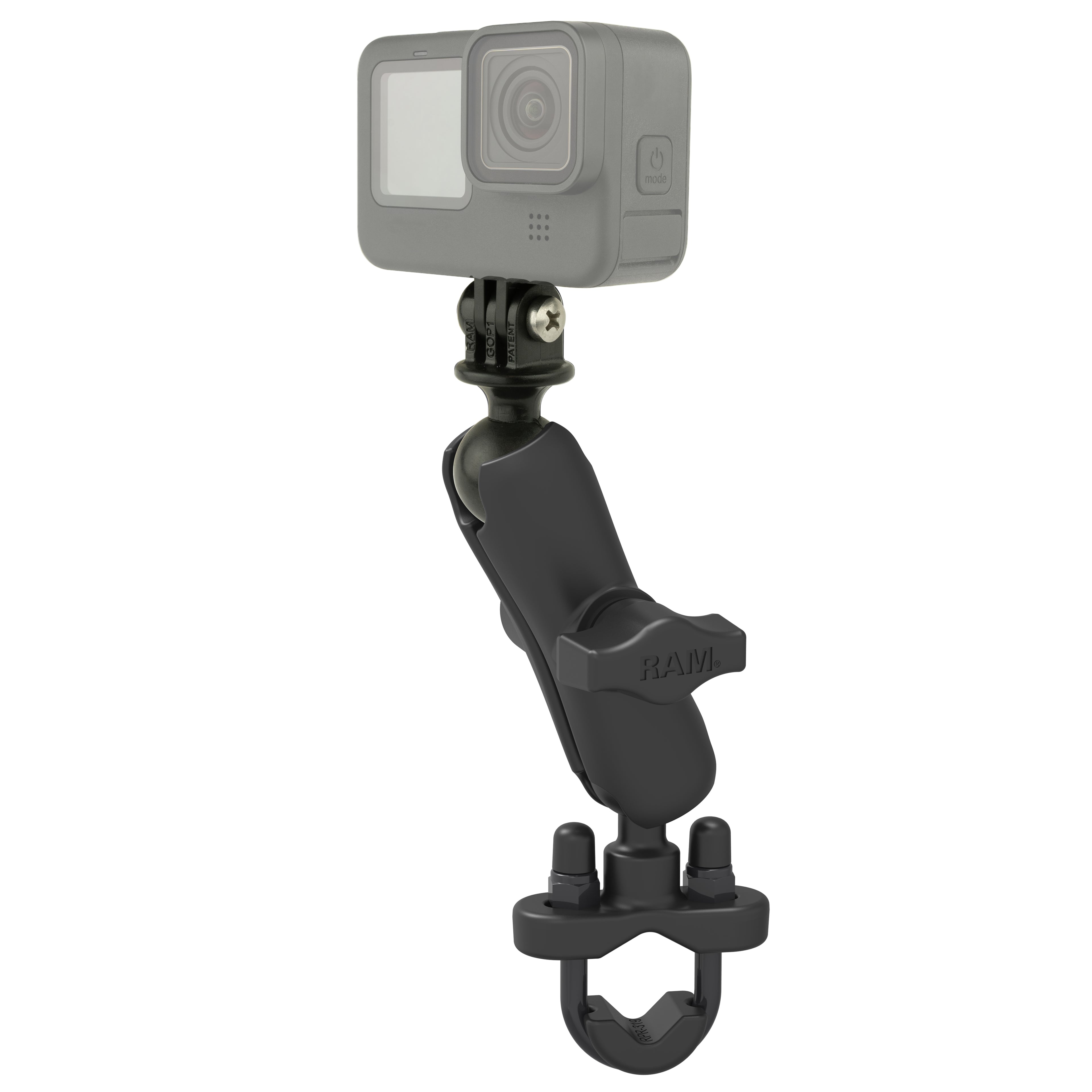 RAM u bout dubbele kogel montage met actie camera adapter medium - RAM Mounts RAM-B-149Z-GOP1U
