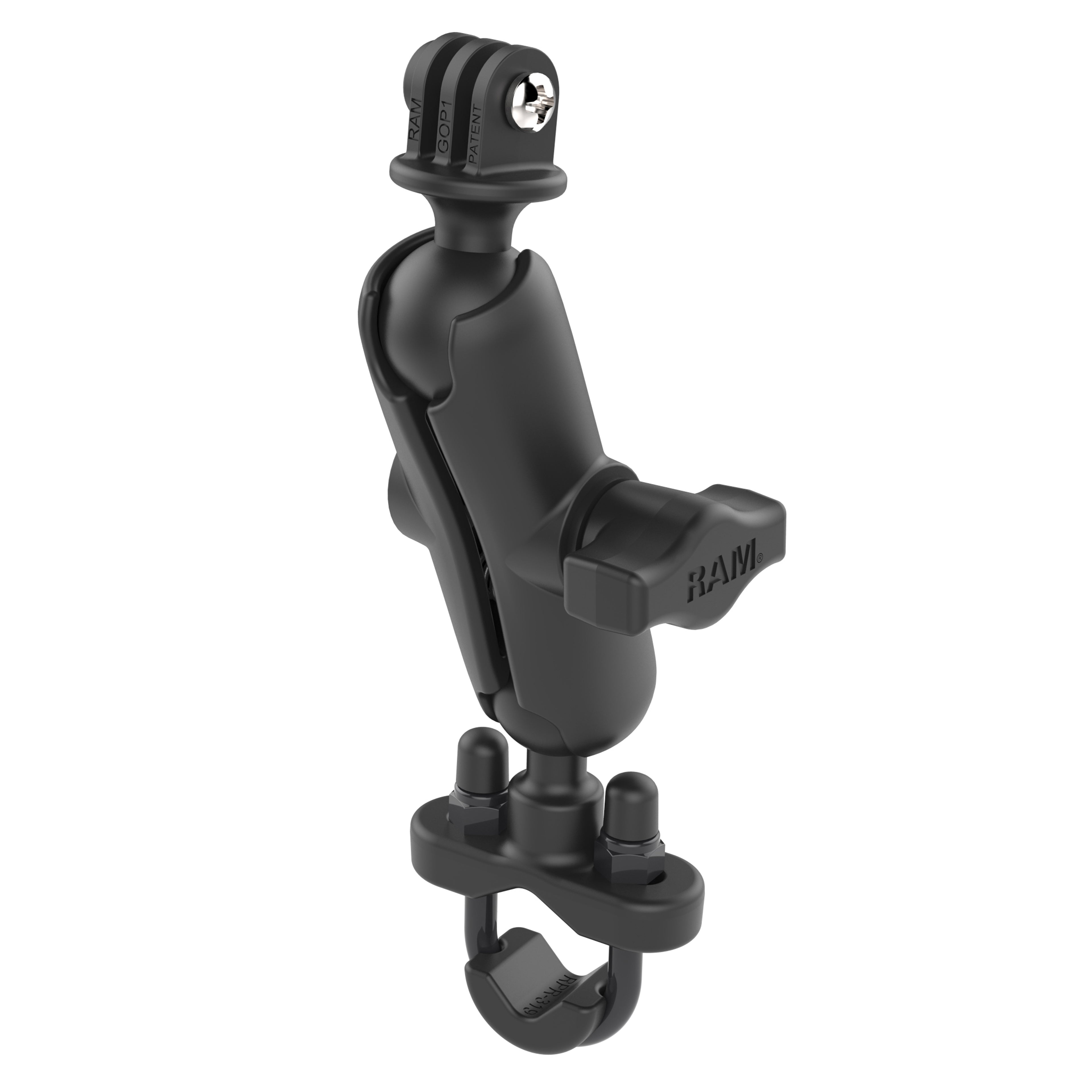 RAM U-Bout Dubbele Kogel Montage met Actie Camera Adapter - Medium - RAM Mounts RAM-B-149Z-GOP1U afbeelding 2