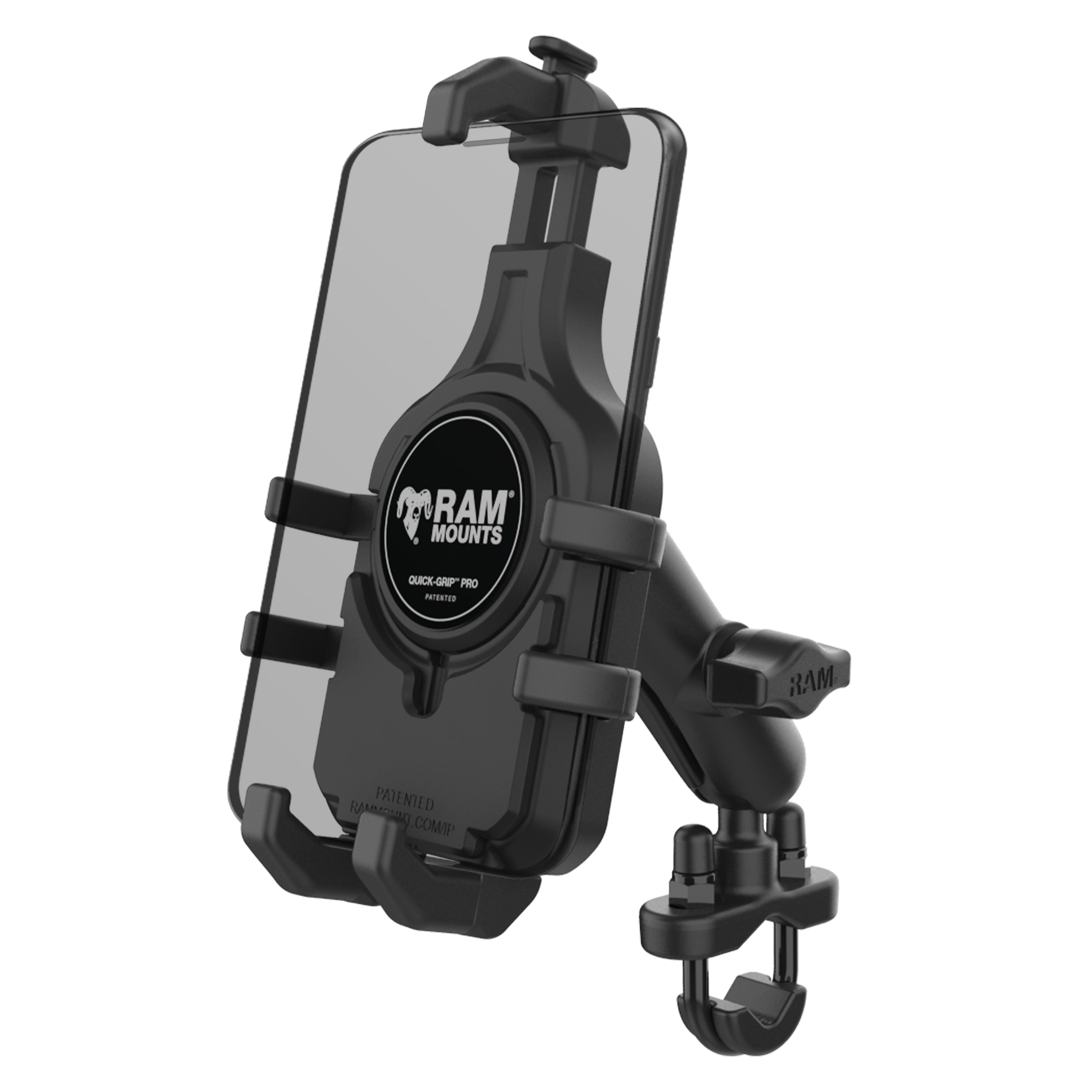 RAM Quick-Grip™ Pro Telefoonbevestiging met Stuurpen U-Bolt Basis - Medium - RAM Mounts RAM-B-149Z-PD5U afbeelding 1