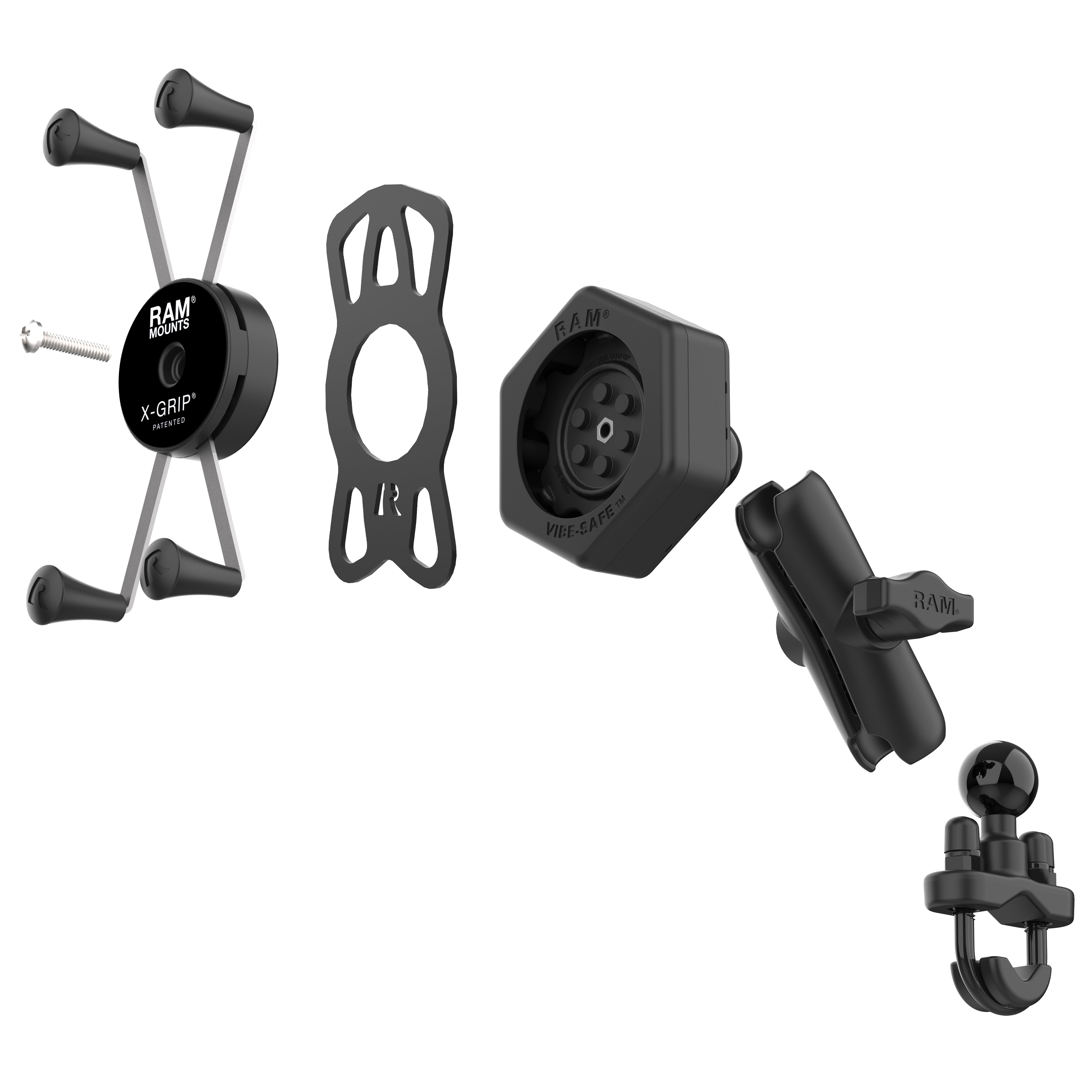 RAM X-Grip® Grote Telefoonhouder met Vibe-Safe™ & U-Bout Basis - Medium - RAM Mounts RAM-B-149Z-UN10-462 afbeelding 4