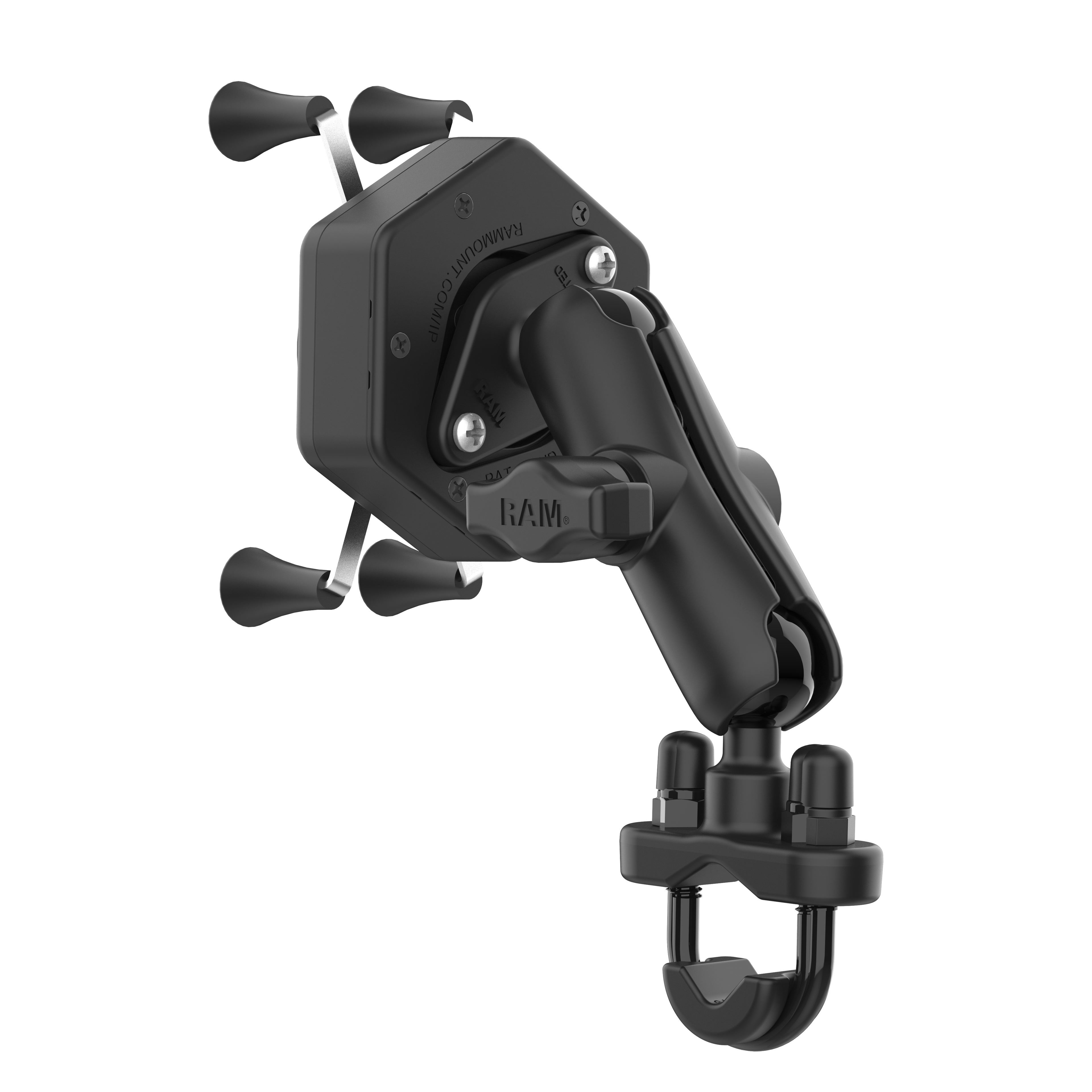RAM X-Grip® Telefoonhouder met Vibe-Safe™ & U-Bolt Base - Medium - RAM Mounts RAM-B-149Z-UN7-462 afbeelding 3