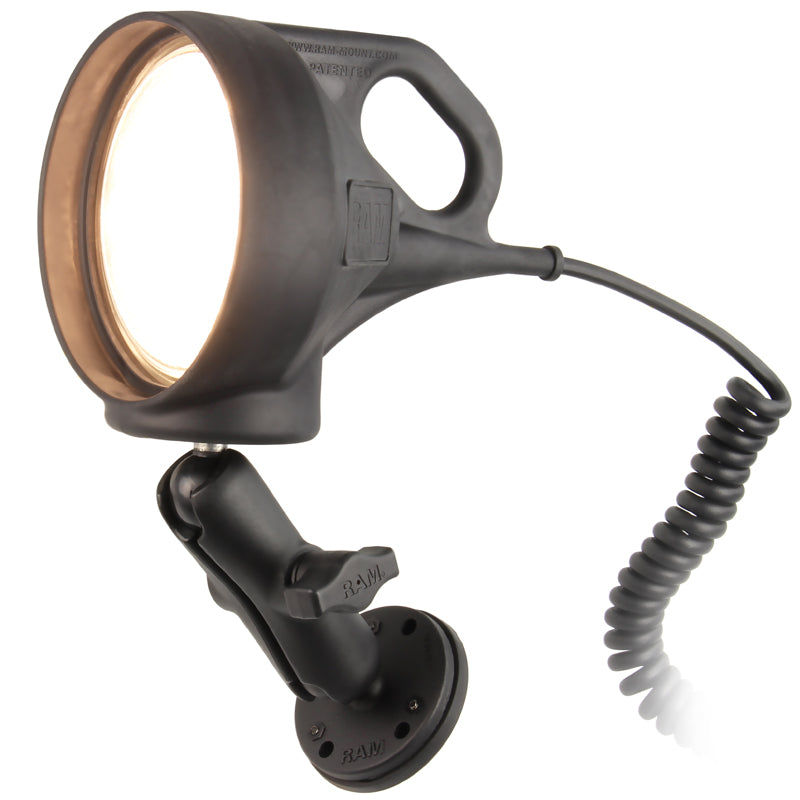 RAM magnetische dubbele kogelhouder met led spotlicht - RAM Mounts RAM-B-152-339