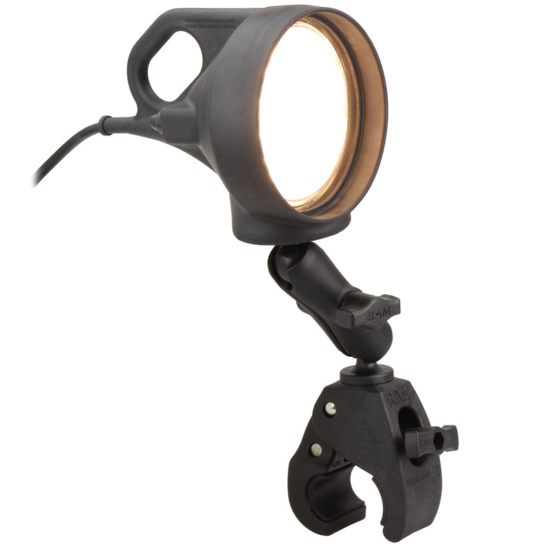 RAM tough claw dubbele balmontage met led spotlicht - RAM Mounts RAM-B-152-404