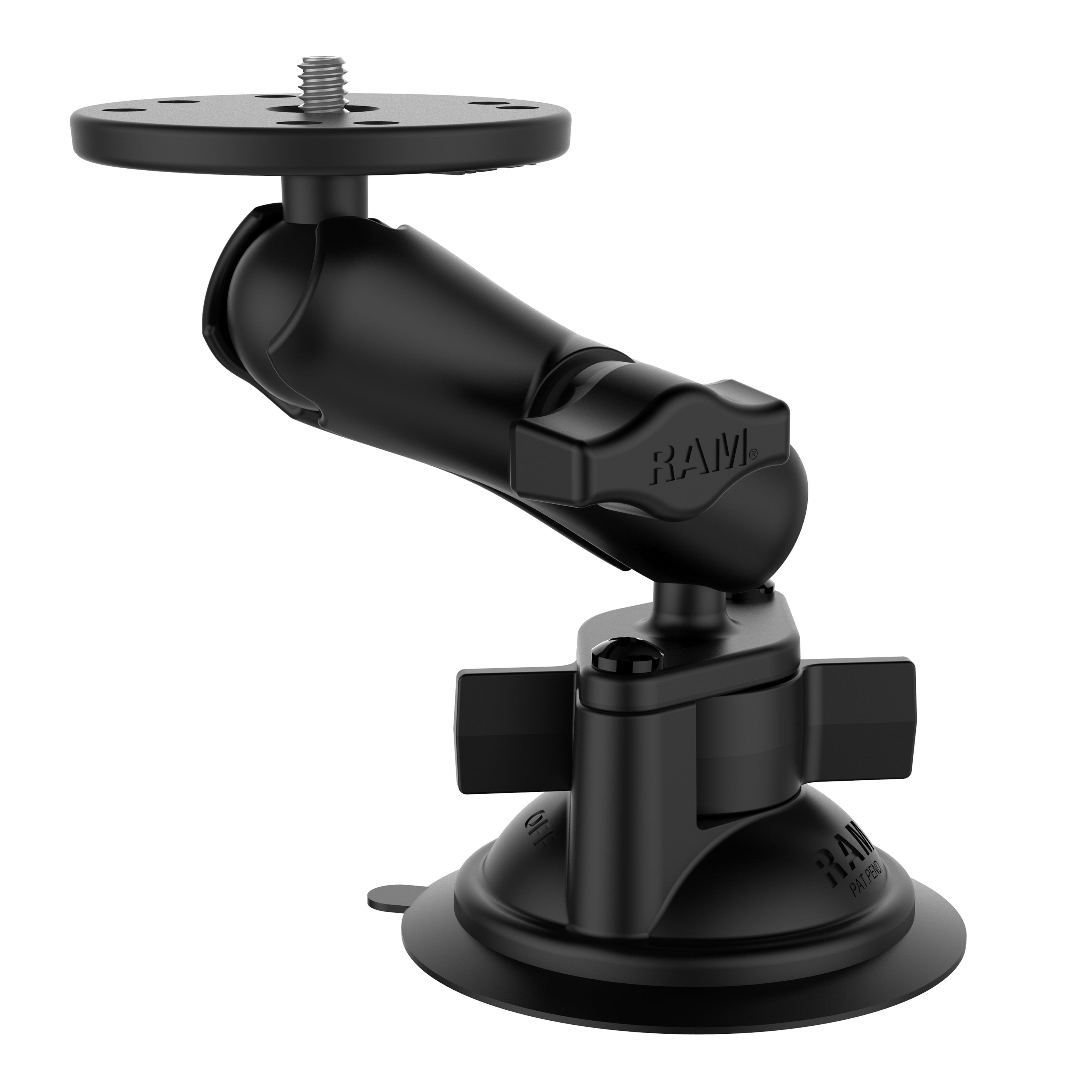 RAM Twist-Lock™ Zuigcupbevestiging met ronde plaat en 1/4 "-20 stud - RAM Mounts RAM-B-166-202AU afbeelding 1
