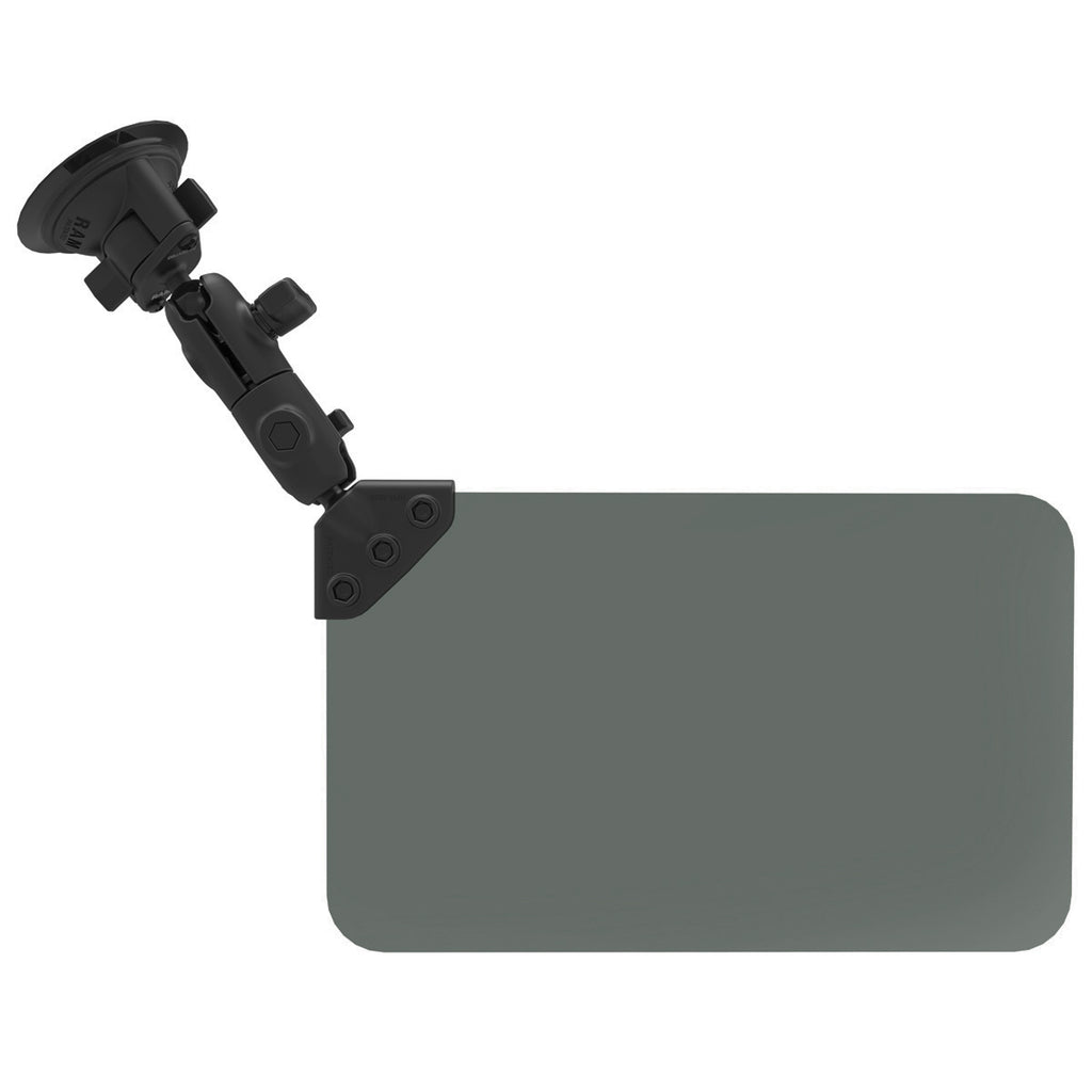 RAM Twist-Lock™ Zuigcupbevestiging met draaibare socketarm & zonnescherm - RAM Mounts RAM-B-166-326-VIS-G1U afbeelding 1