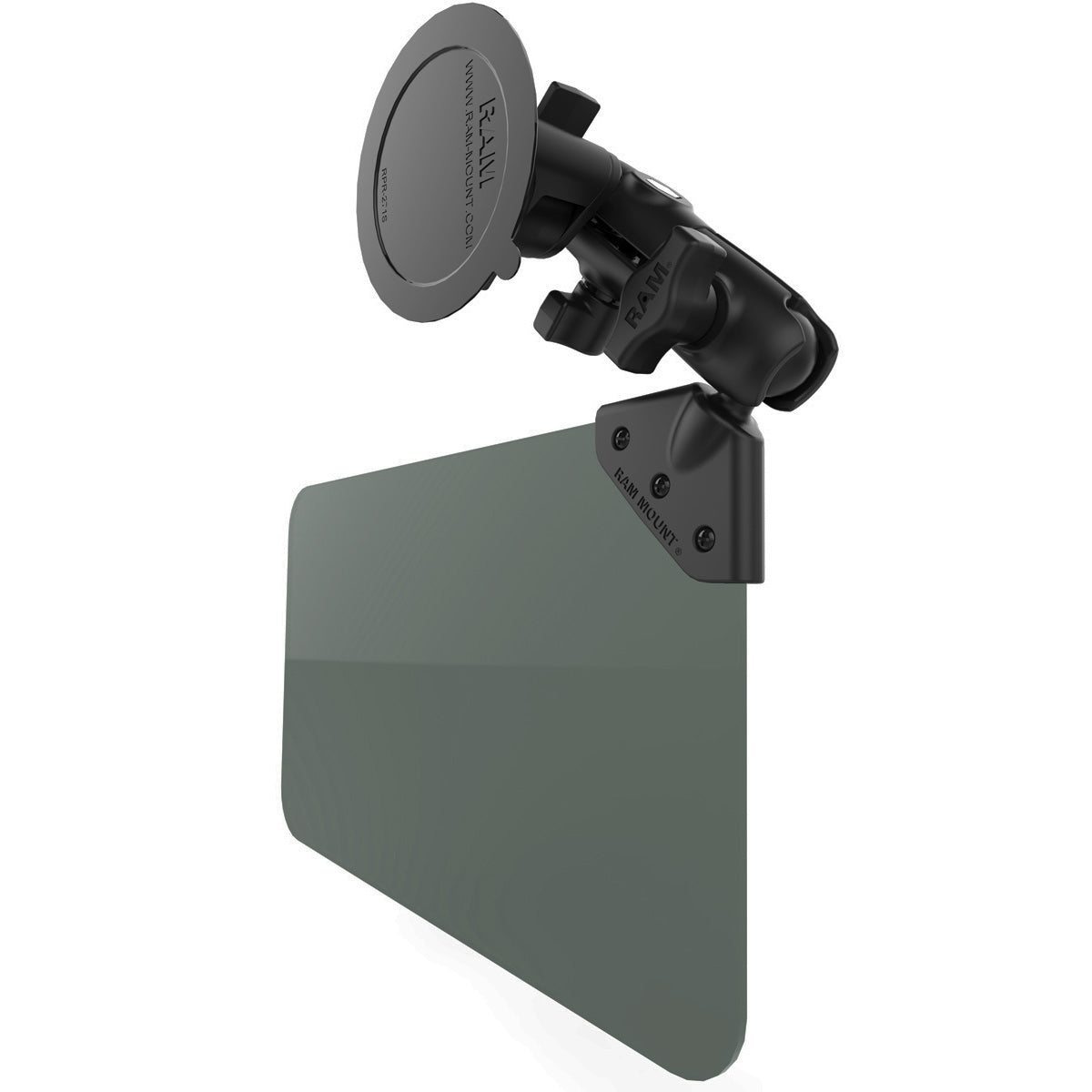 RAM Twist-Lock™ Zuigcupbevestiging met draaibare socketarm & zonnescherm - RAM Mounts RAM-B-166-326-VIS-G1U afbeelding 3