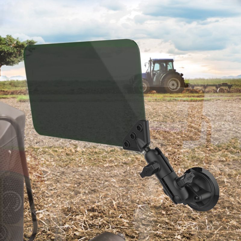RAM Twist-Lock™ Zuigcupbevestiging met draaibare socketarm & zonnescherm - RAM Mounts RAM-B-166-326-VIS-G1U afbeelding 6