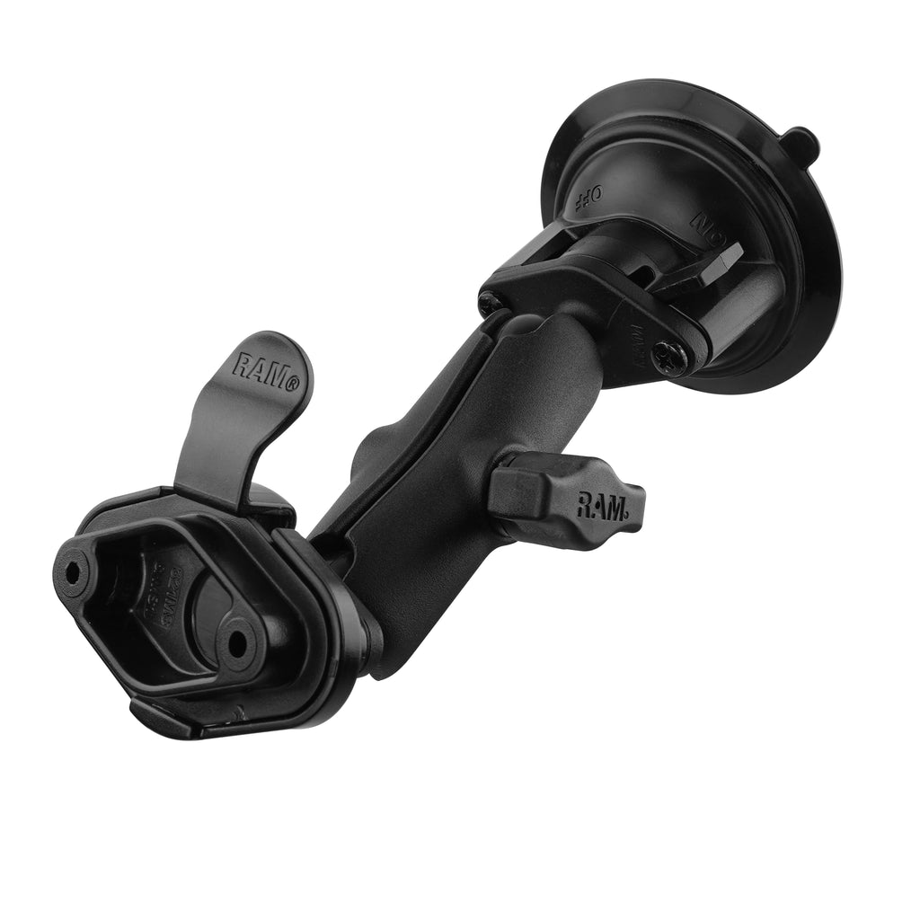 RAM twist lock zuigcupbevestiging met ezy mount quick release adapter - RAM Mounts RAM-B-166-326U