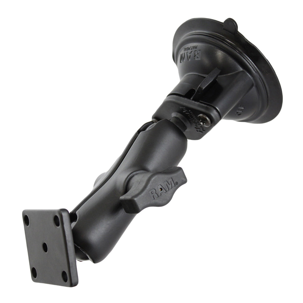 RAM twist lock zuigcup met amps gatenpatroon - RAM Mounts RAM-B-166-347U