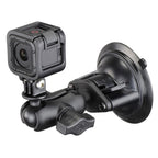 RAM Twist-Lock™ Zuignap Bevestigingshouder met Actiecamera Adapter - Korte Arm - RAM Mounts RAM-B-166-A-GOP1U afbeelding 2